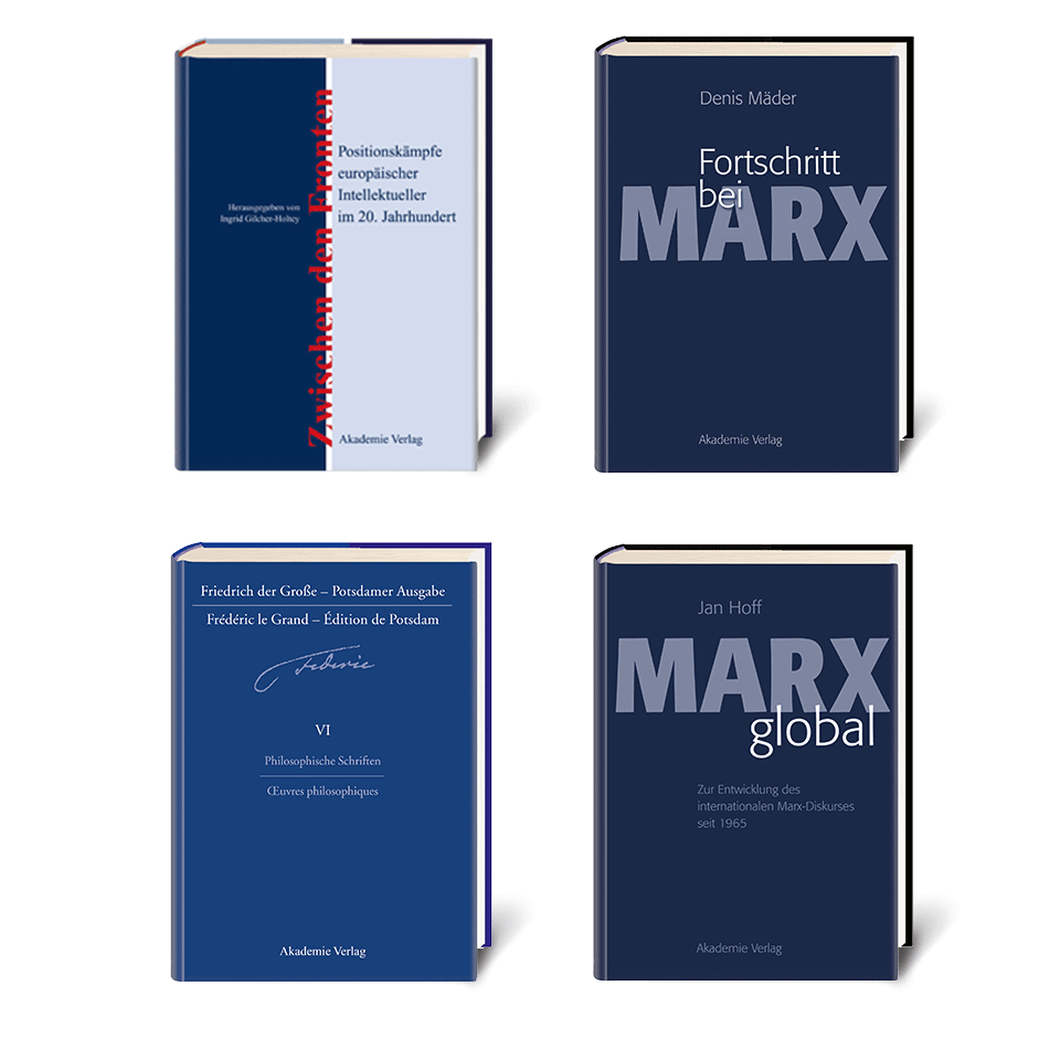 Covergestaltungen für den Akademie Verlag